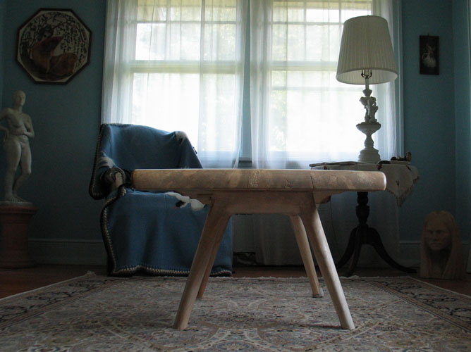 maple slab coffee table